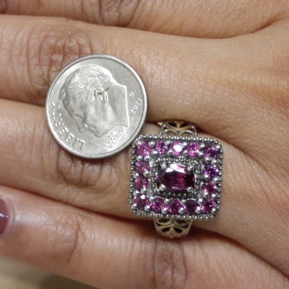 925 Genuine Untreated Grape Rhodolite Garnet. FIRM. Every Day Elegance. FIRM. - Picture 4 of 15